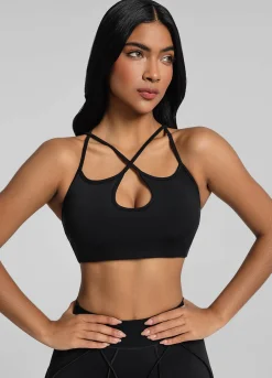 Cut-Out Top mit überkreuzten Trägern