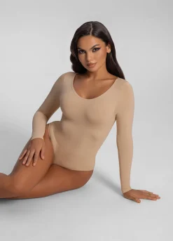 Duo nahtlose langärmelige Shapewear-Bodys