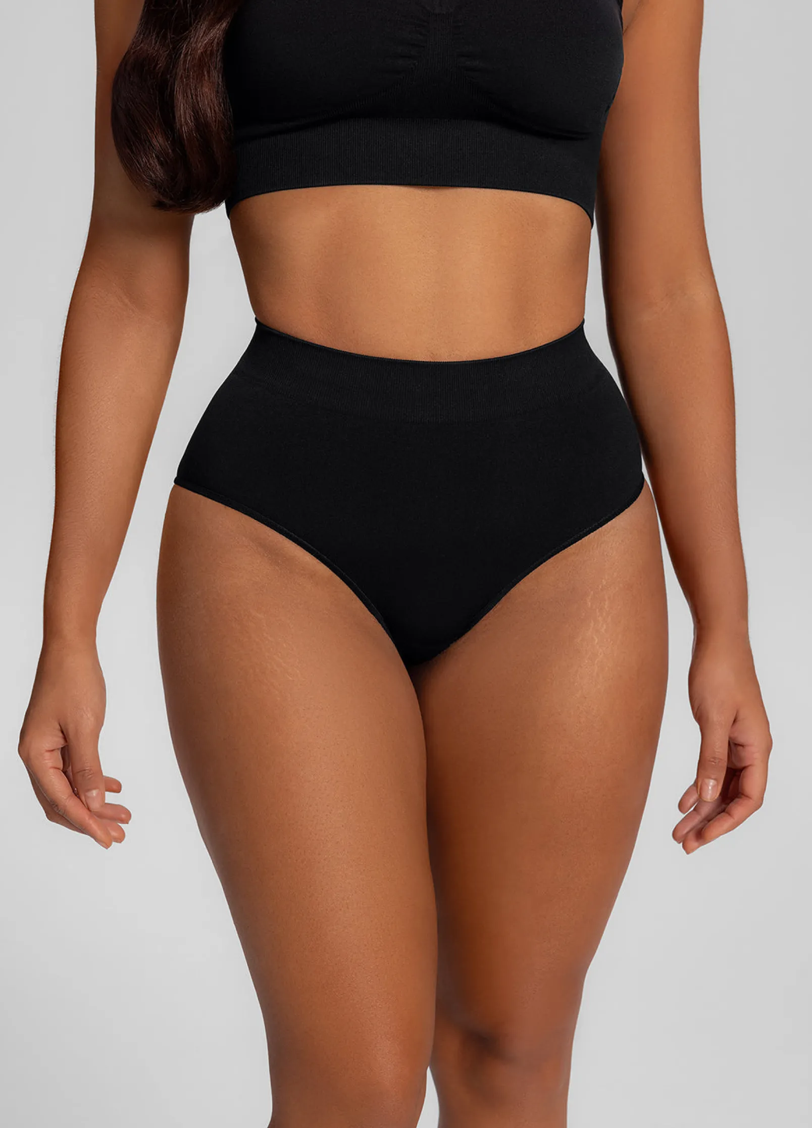 Duo nahtlose Shapewear-Slips mit mittlerer Leibhöhe
