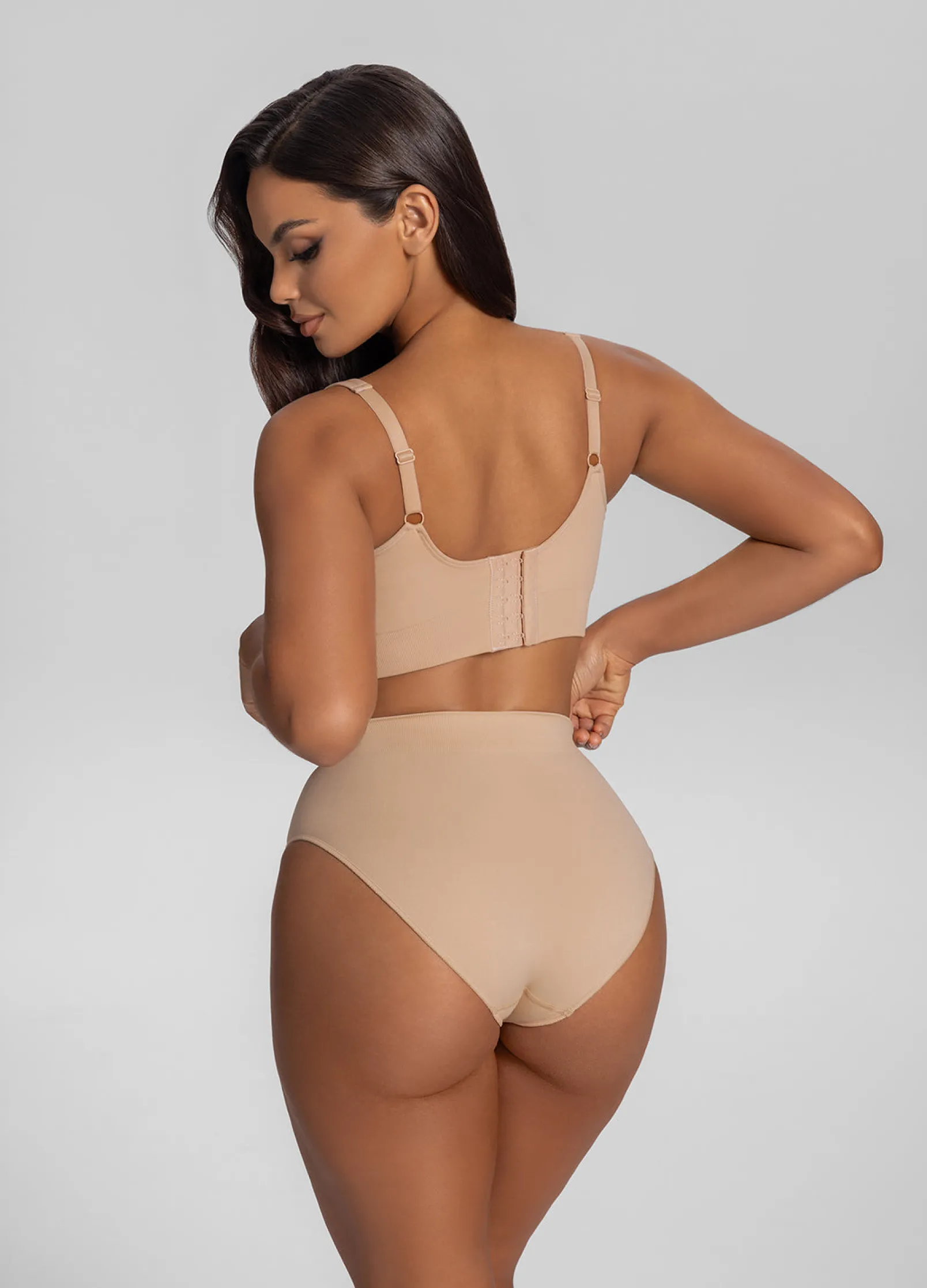 Duo nahtlose Shapewear-Slips mit mittlerer Leibhöhe