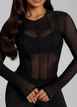 Figurbetontes Langarmshirt