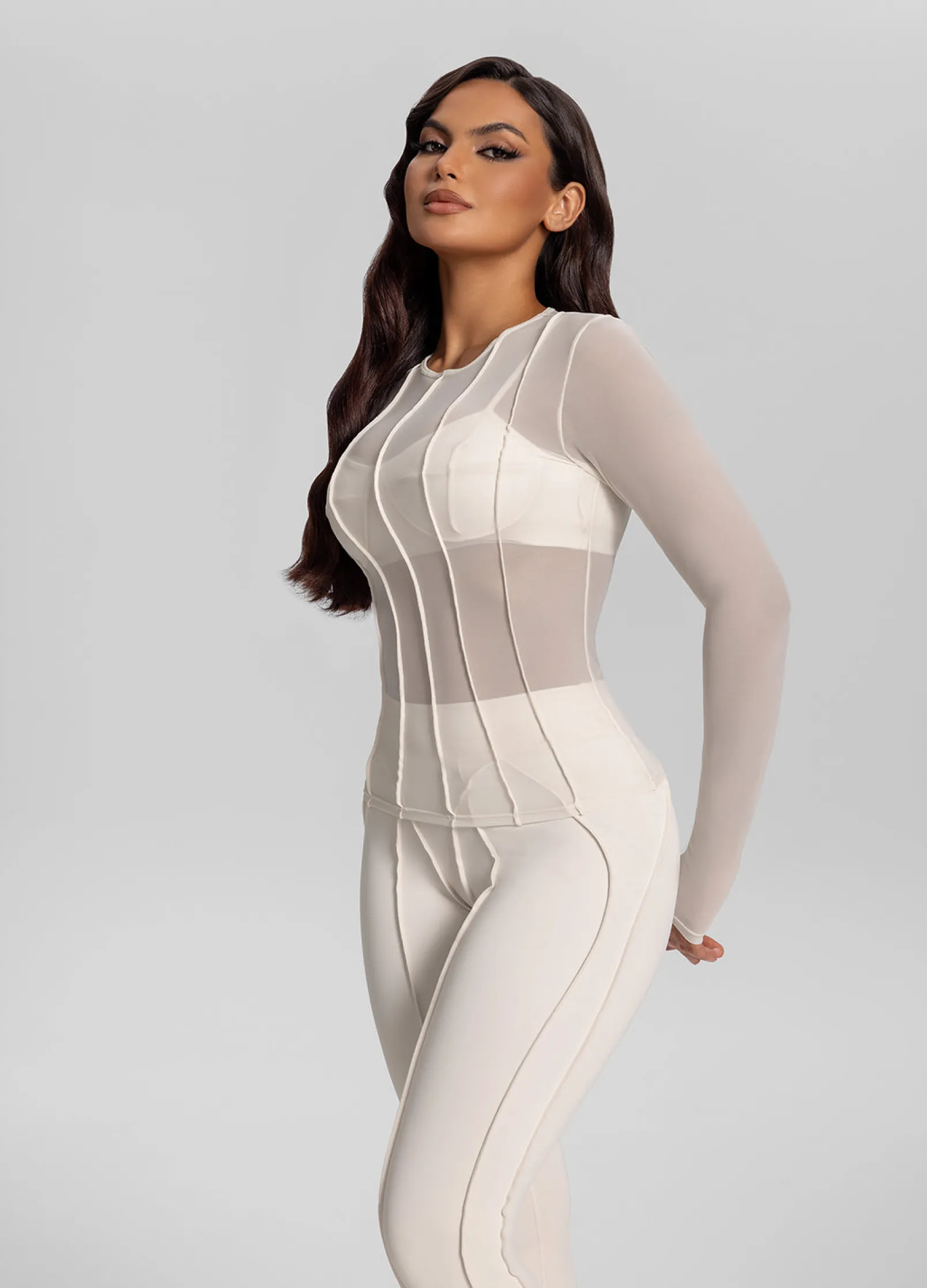 Figurbetontes Langarmshirt