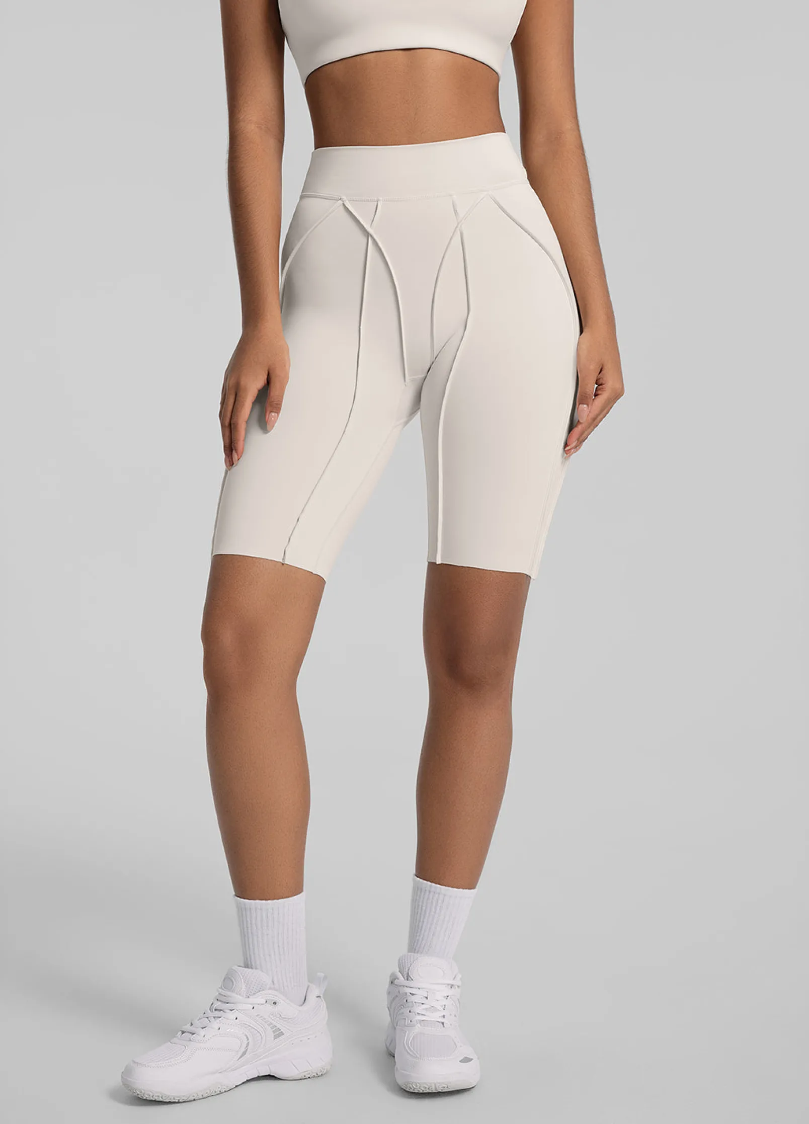 Figurformende Radler-Shorts mit Nahtdetails