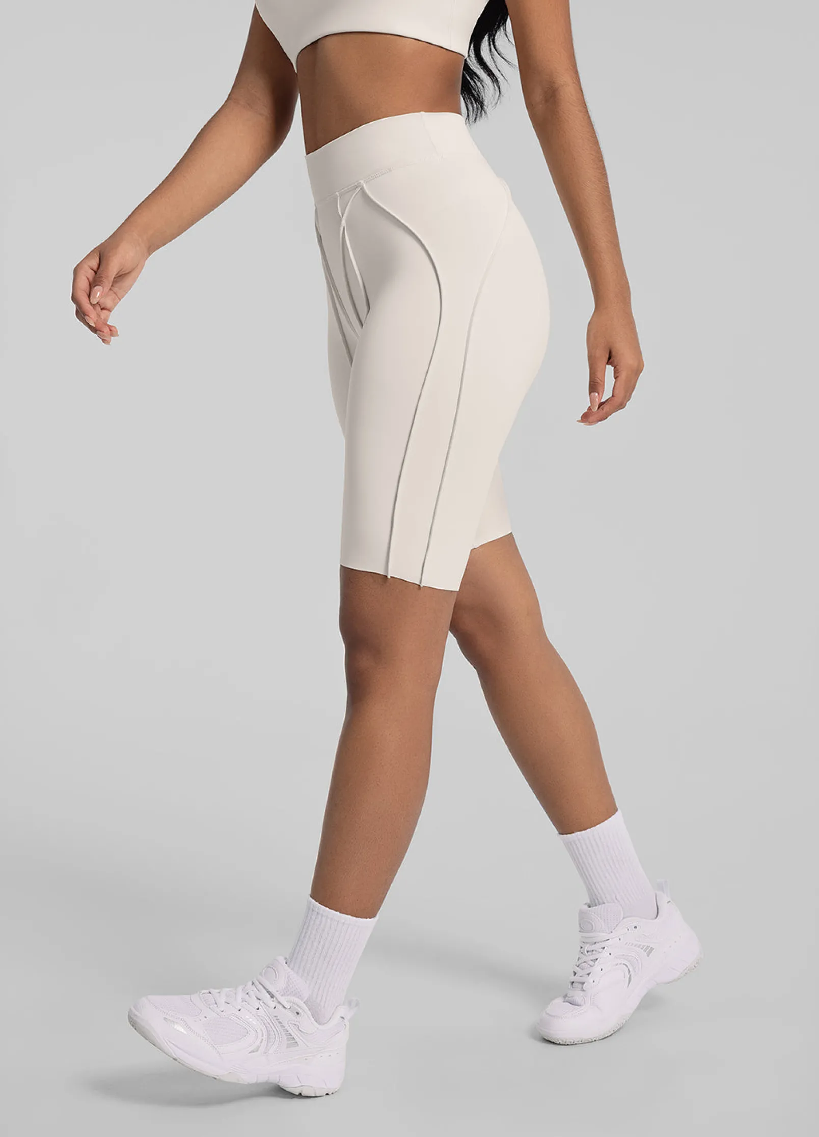 Figurformende Radler-Shorts mit Nahtdetails