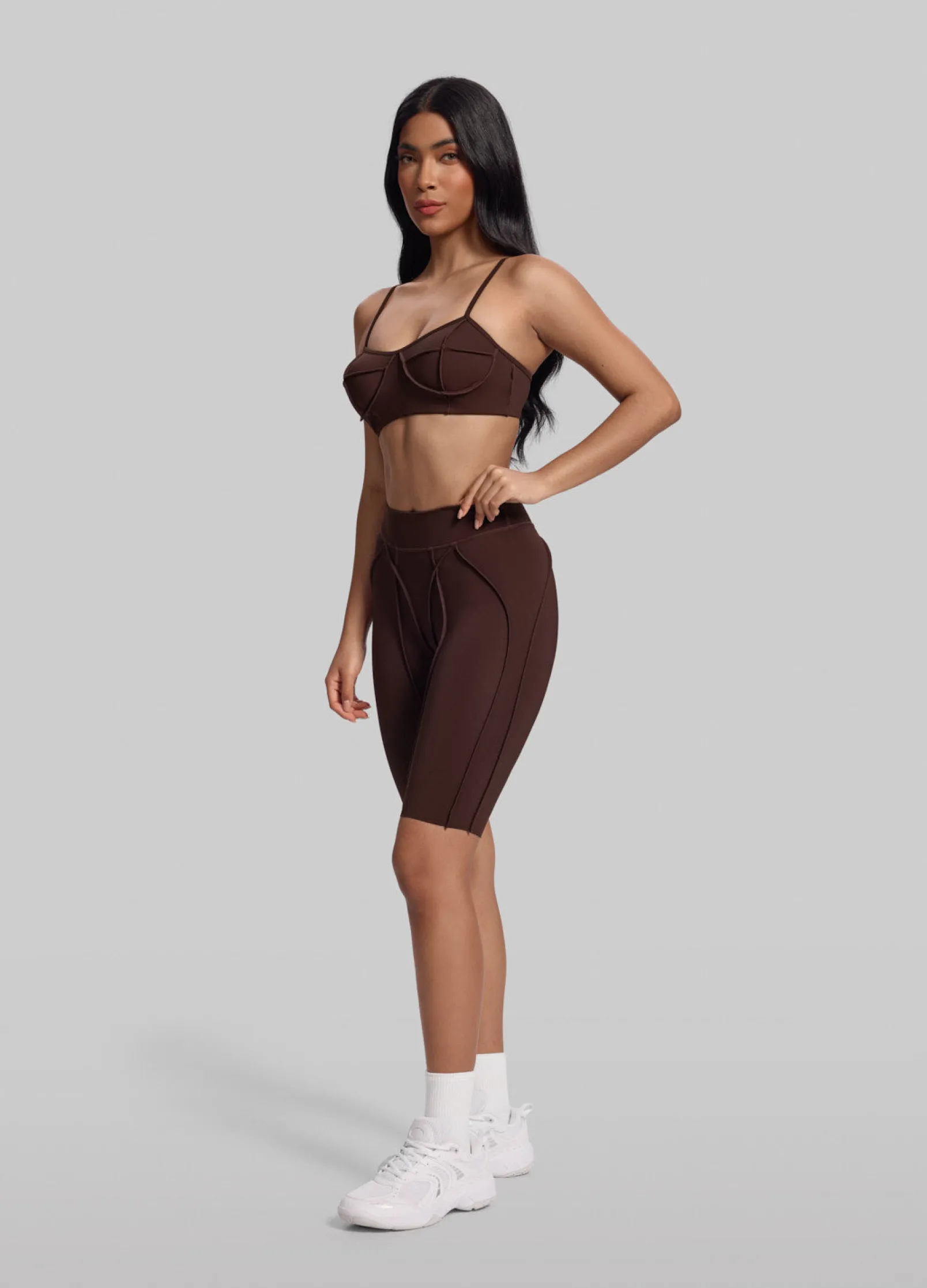 Figurformende Radler-Shorts mit Nahtdetails