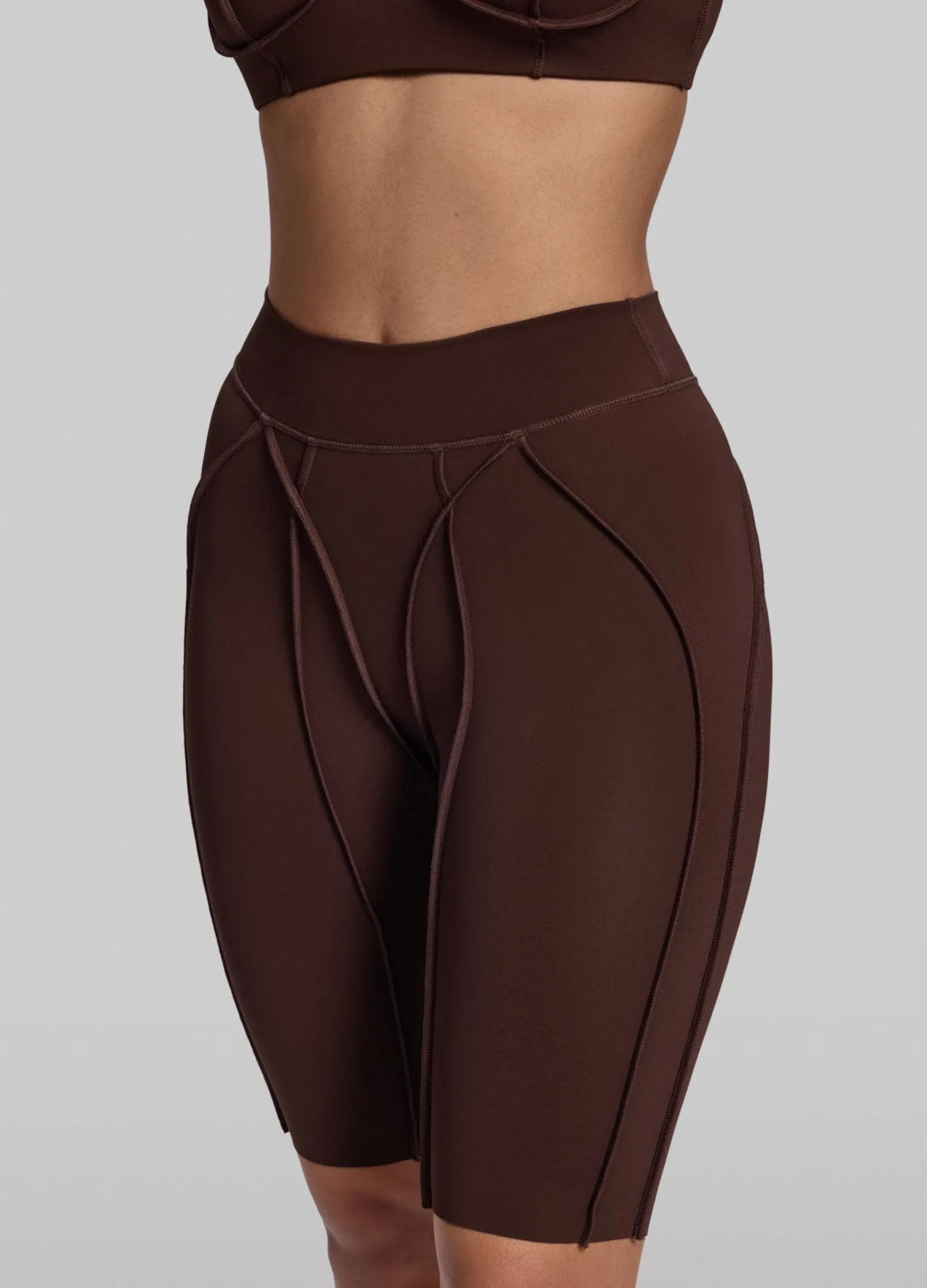 Figurformende Radler-Shorts mit Nahtdetails