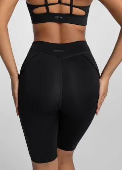 Figurformende Radler-Shorts mit Nahtdetails