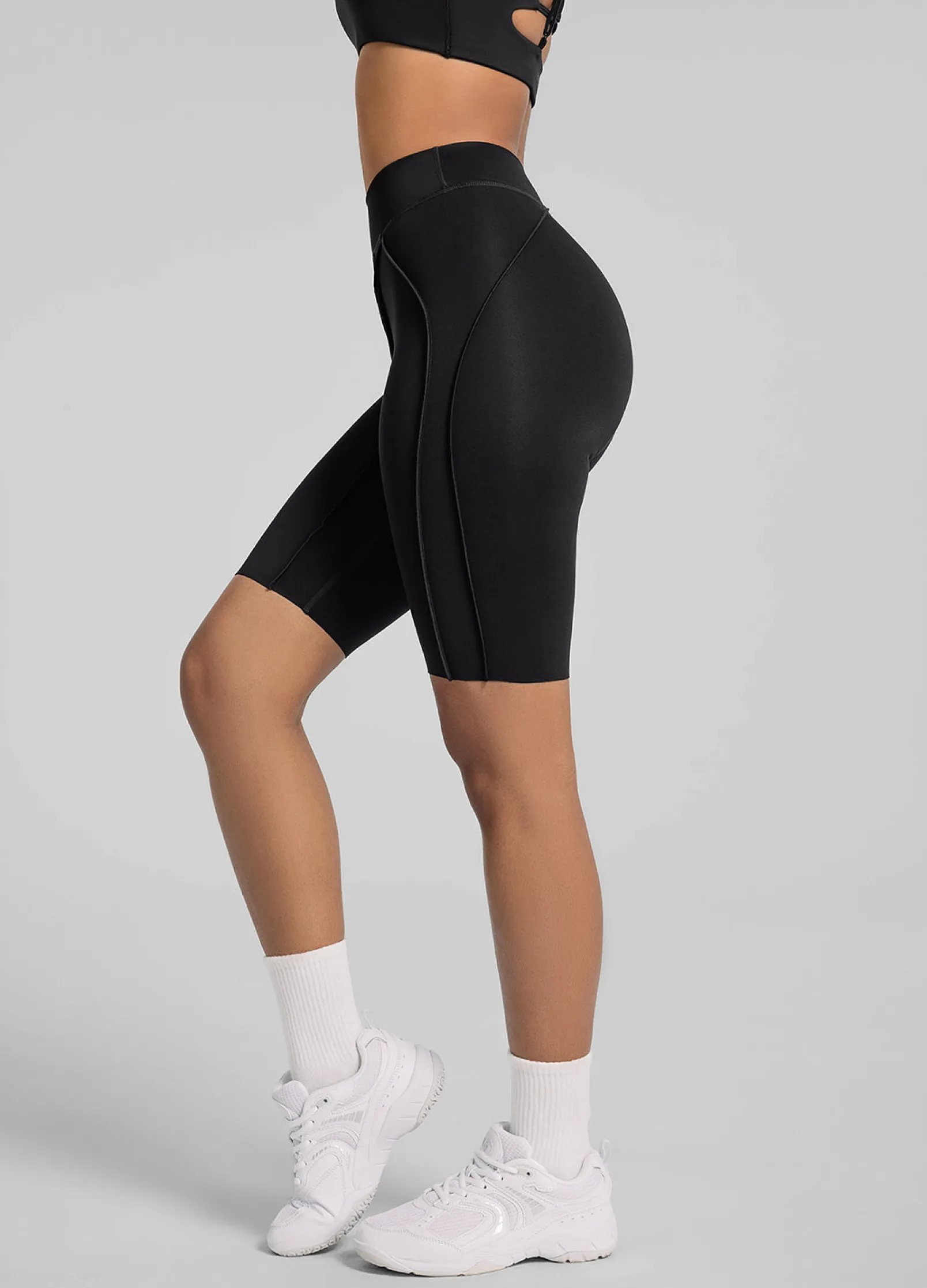 Figurformende Radler-Shorts mit Nahtdetails
