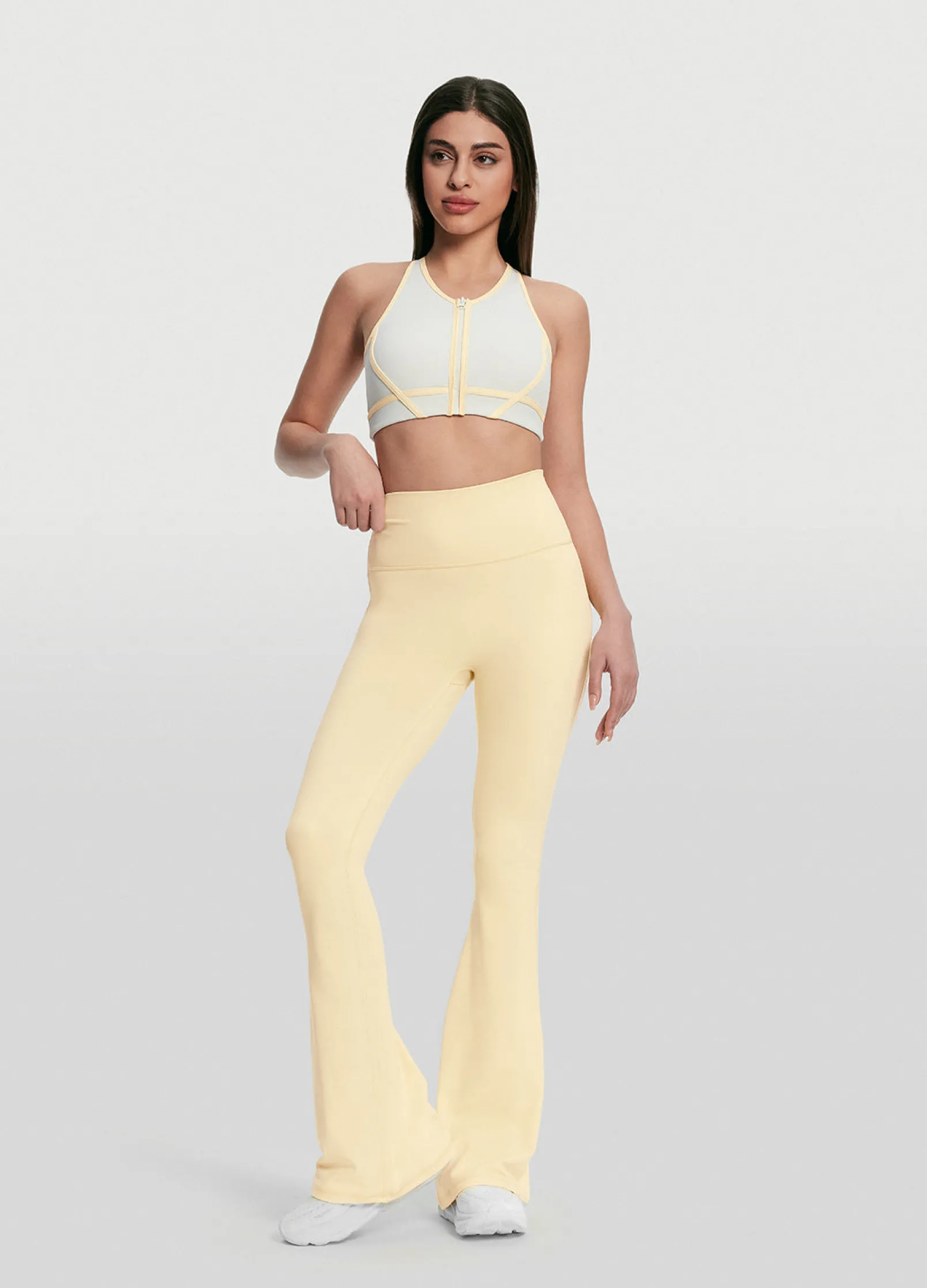 Flared-Leggings mit hoher Taille