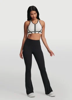 Flared-Leggings mit hoher Taille