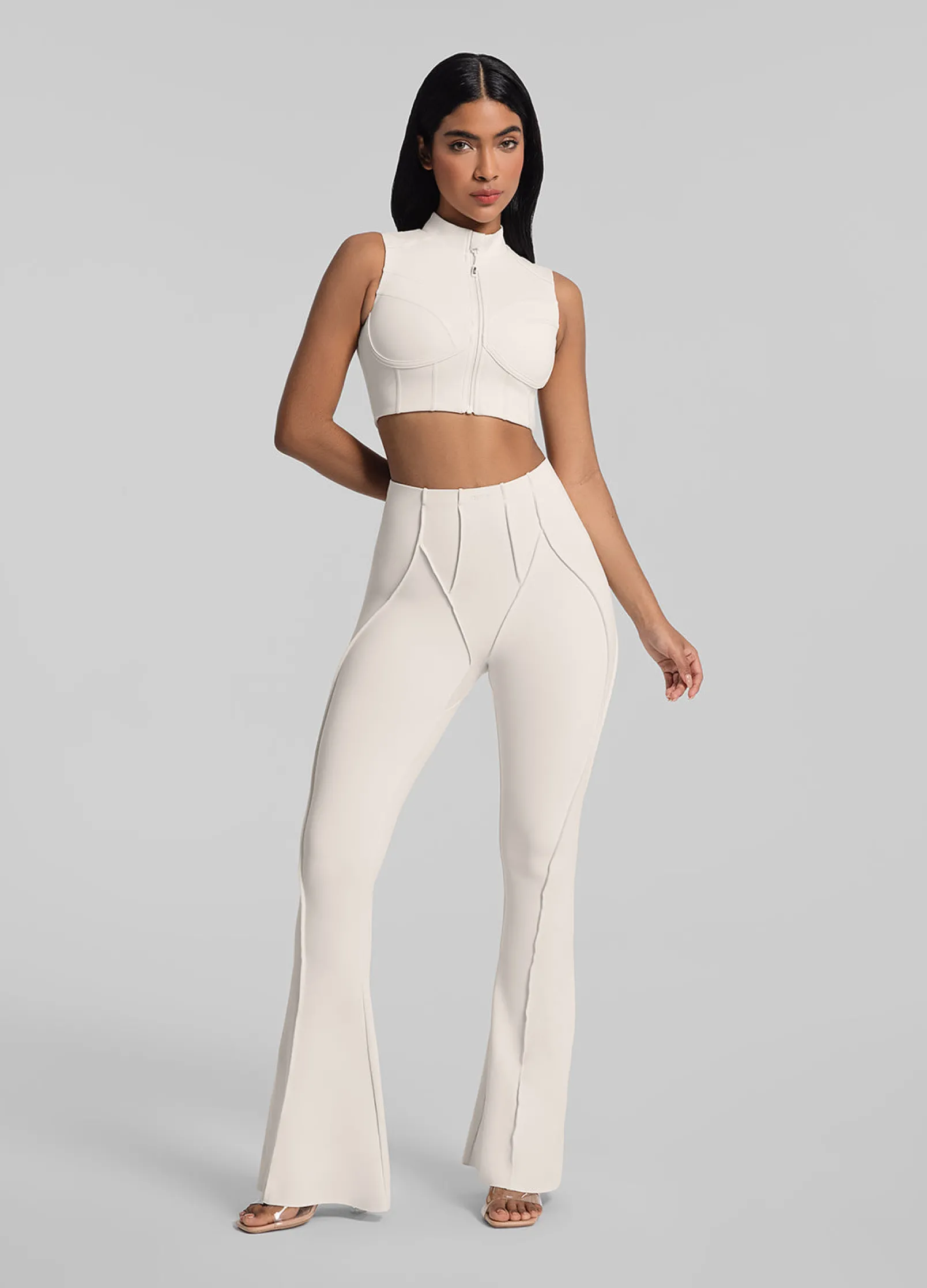 Flared Leggings mit Verlängerungseffekt