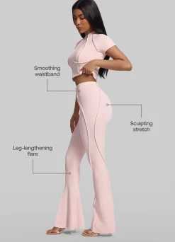 Flared Leggings mit Verlängerungseffekt