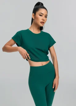 Gekürztes Baumwoll-Shirt