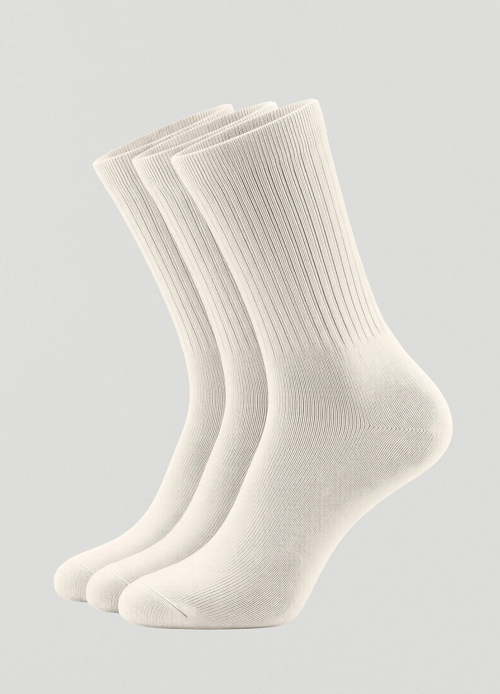 Gerippte Unisex-Socken, 3er-Pack
