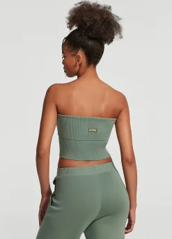 Grobstrick-Crop-Top