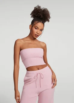 Grobstrick-Crop-Top