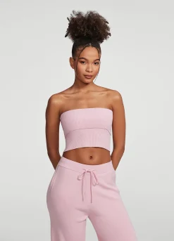Grobstrick-Crop-Top