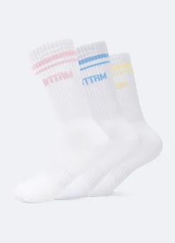 Halbhohe Unisex-Socken – 3er-Pack