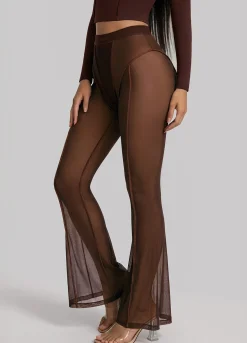 Halbtransparente Contour-Flared-Leggings