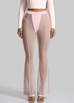Halbtransparente Contour-Flared-Leggings