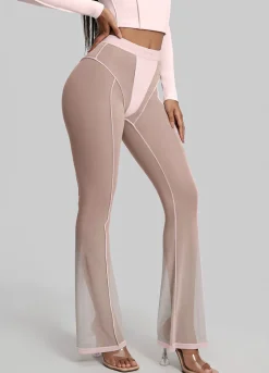 Halbtransparente Contour-Flared-Leggings