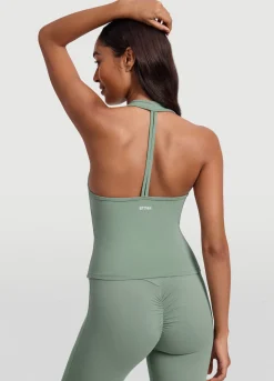 Halter-Top mit offenem Rücken