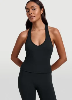 Halter-Top mit offenem Rücken