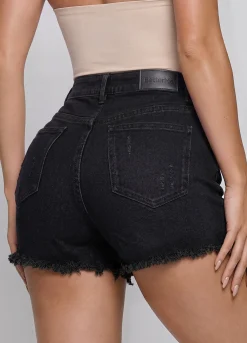 High Waist Denim Shorts