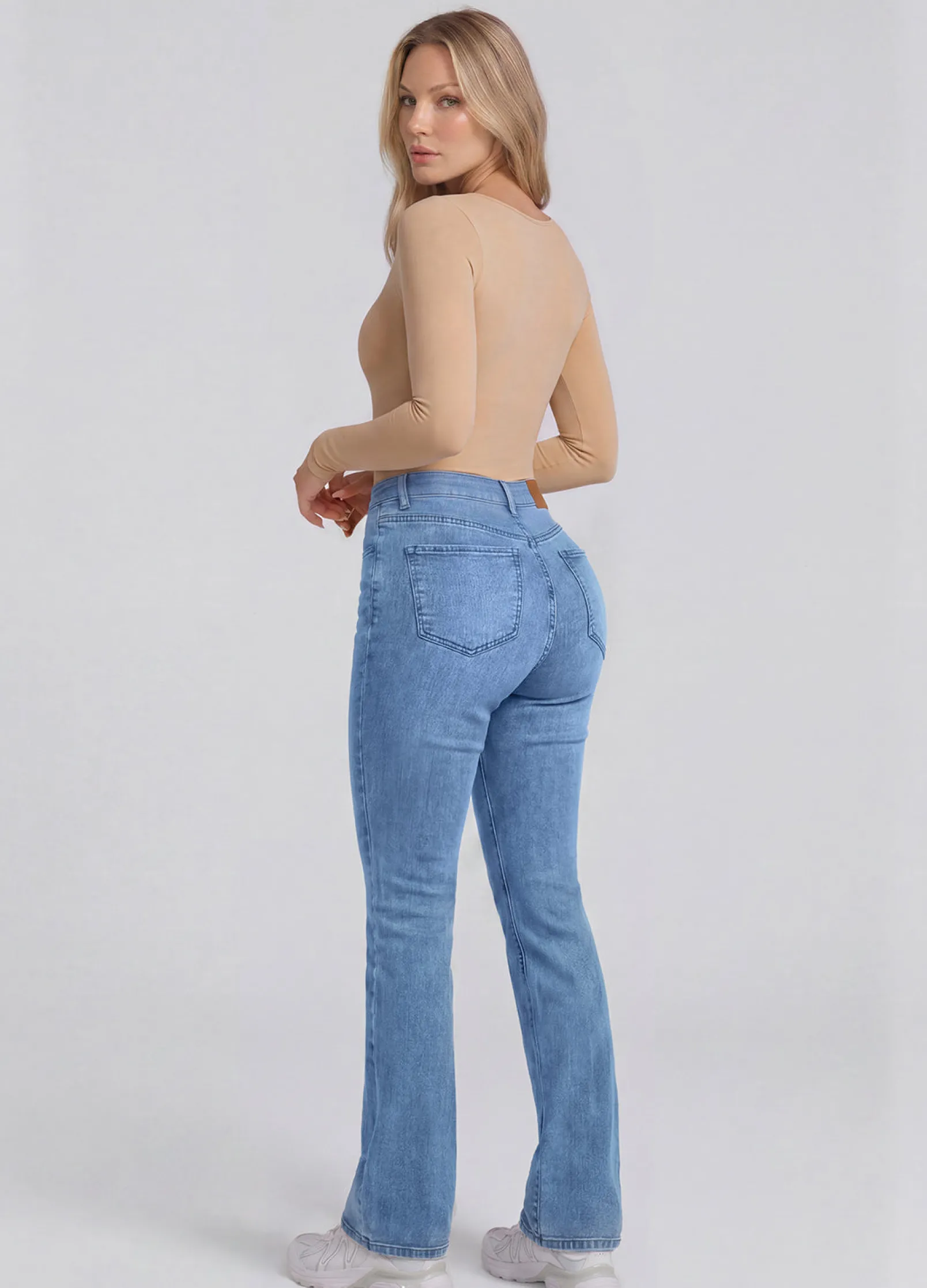 High Waist Flared Jeans