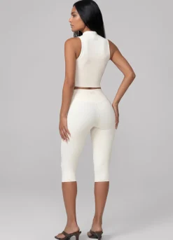 High-Waist Sculpt Capri-Leggings