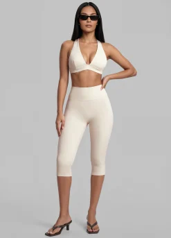 High-Waist Sculpt Capri-Leggings