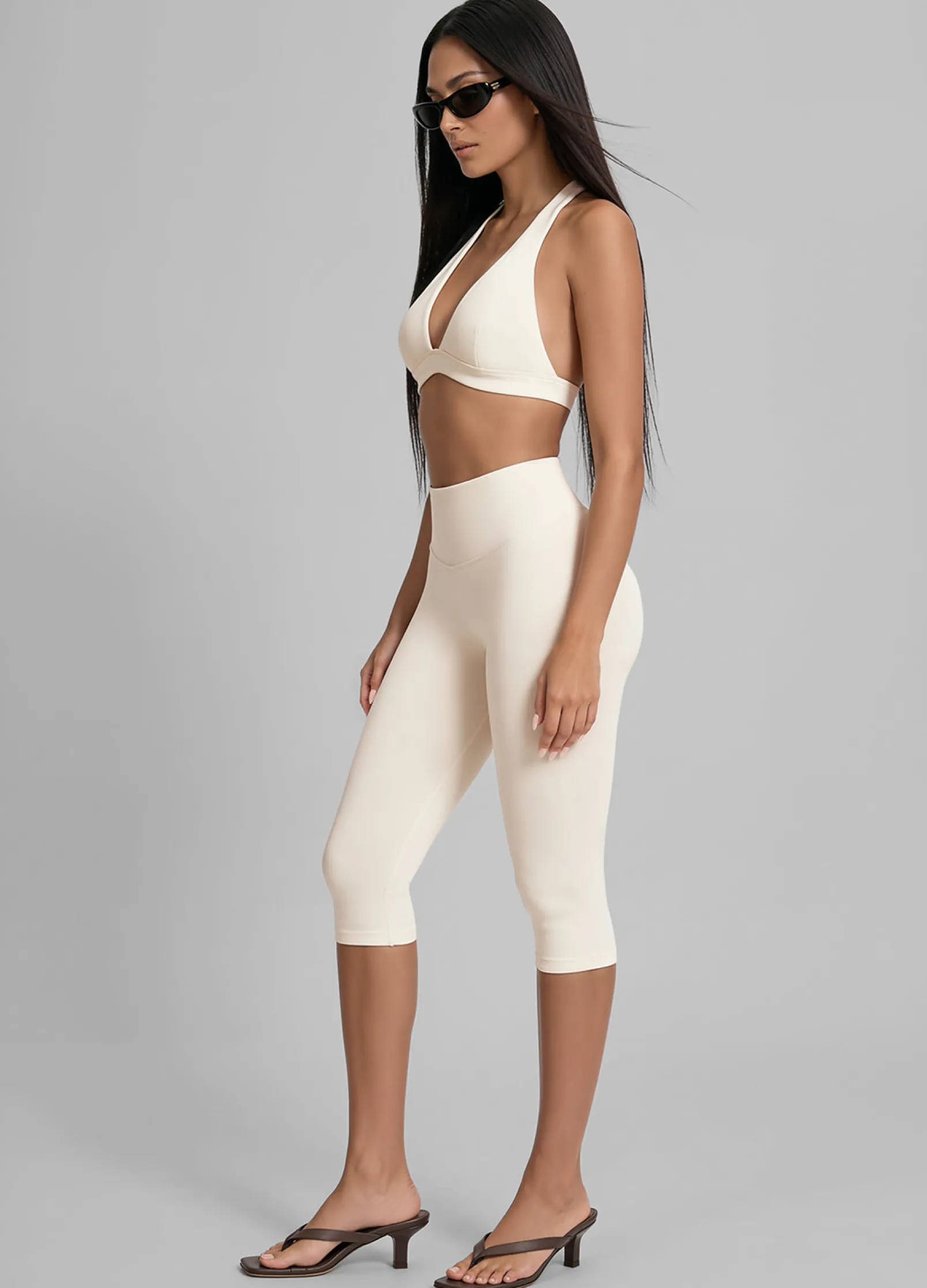 High-Waist Sculpt Capri-Leggings