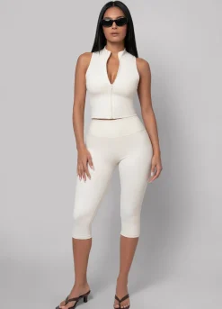 High-Waist Sculpt Capri-Leggings