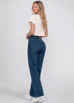High Waist Straight Jeans