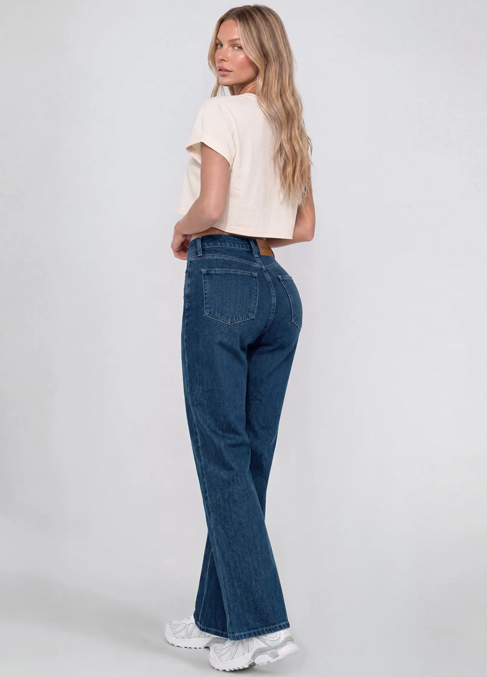High Waist Straight Jeans