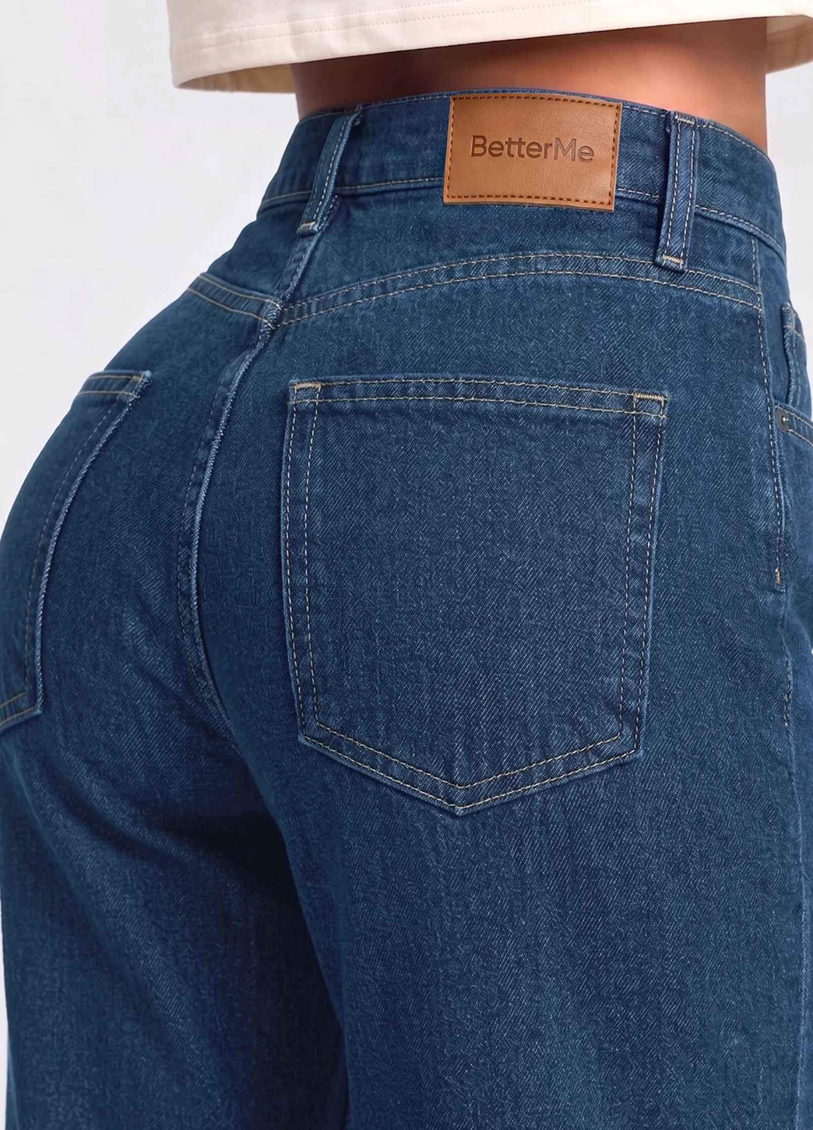 High Waist Straight Jeans