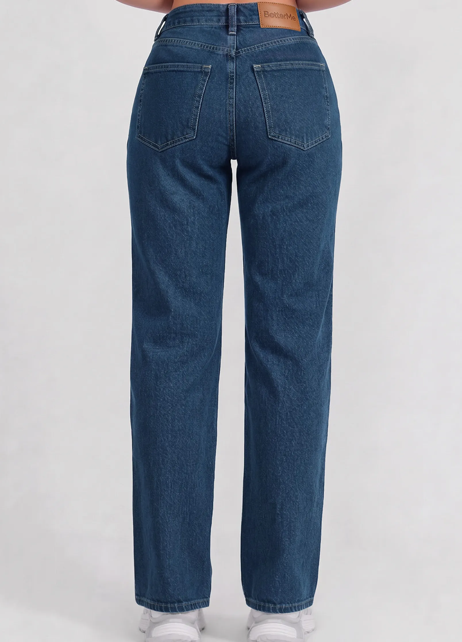 High Waist Straight Jeans