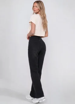High Waist Straight Jeans