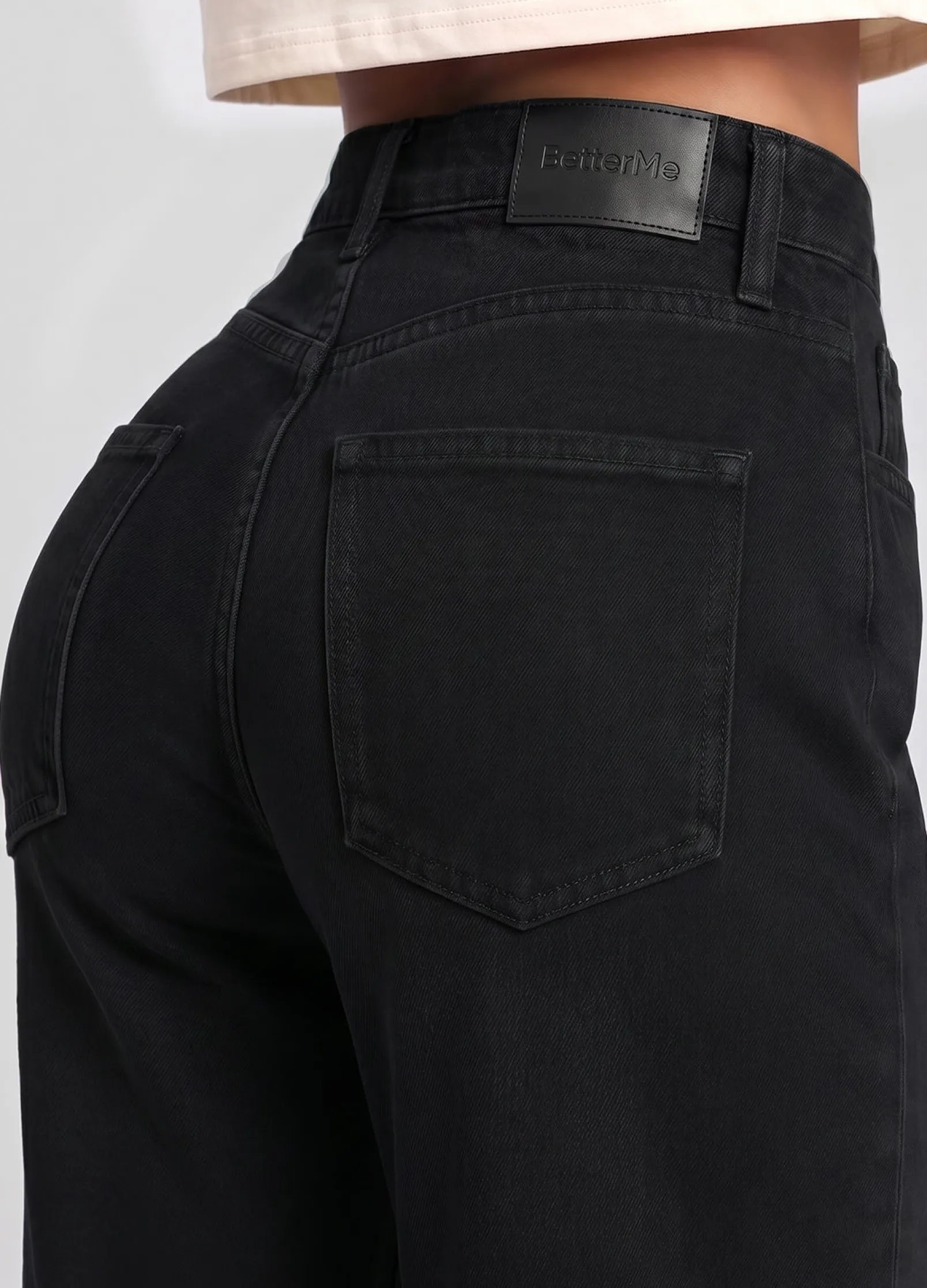High Waist Straight Jeans