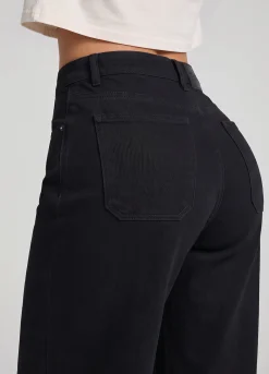 High Waist Weide Leg Jeans