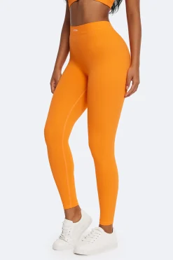 Hochtaillierte Leggings mit Rüschen