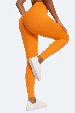 Hochtaillierte Leggings mit Rüschen