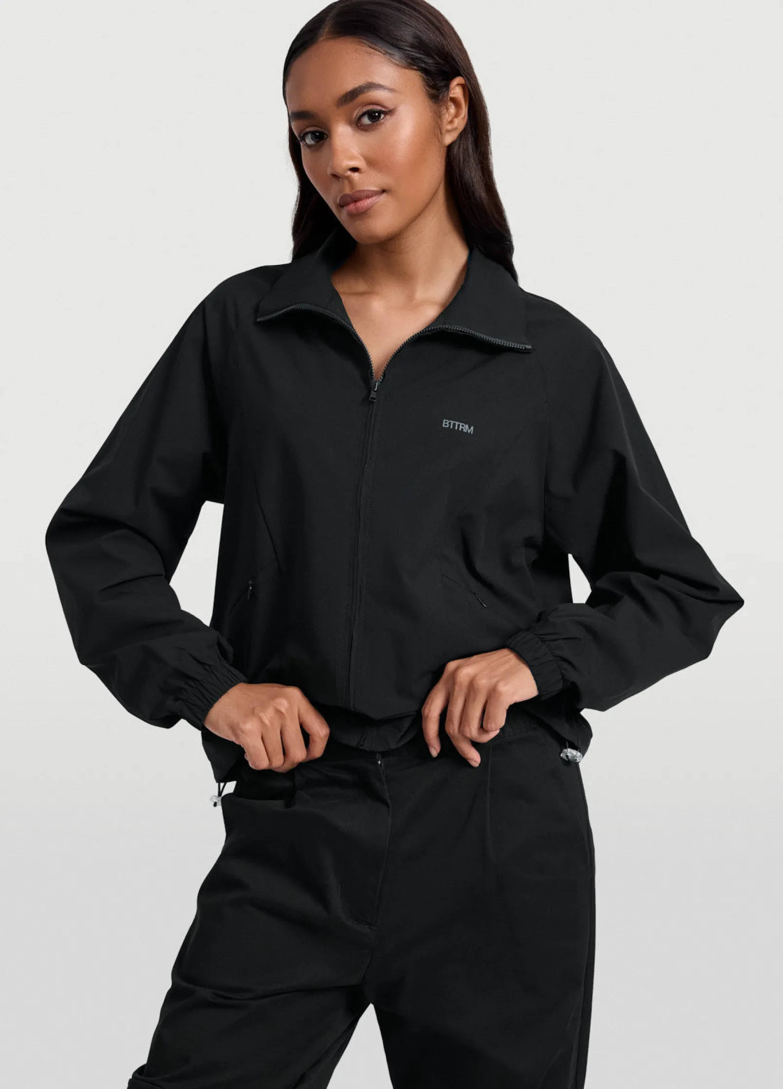 Jacke mit Stehkragen