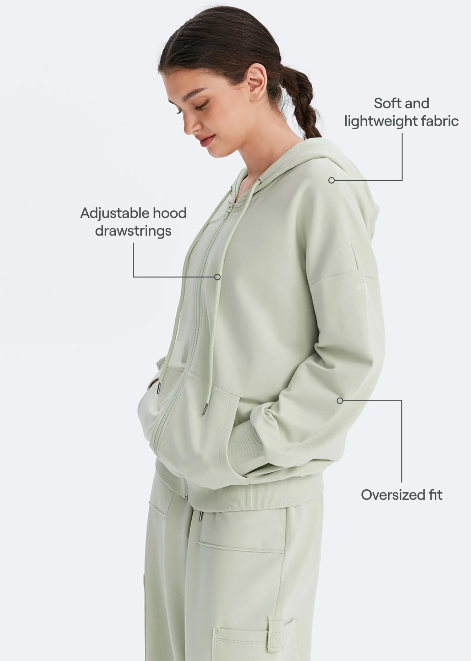 Kapuzenjacke mit Taschen