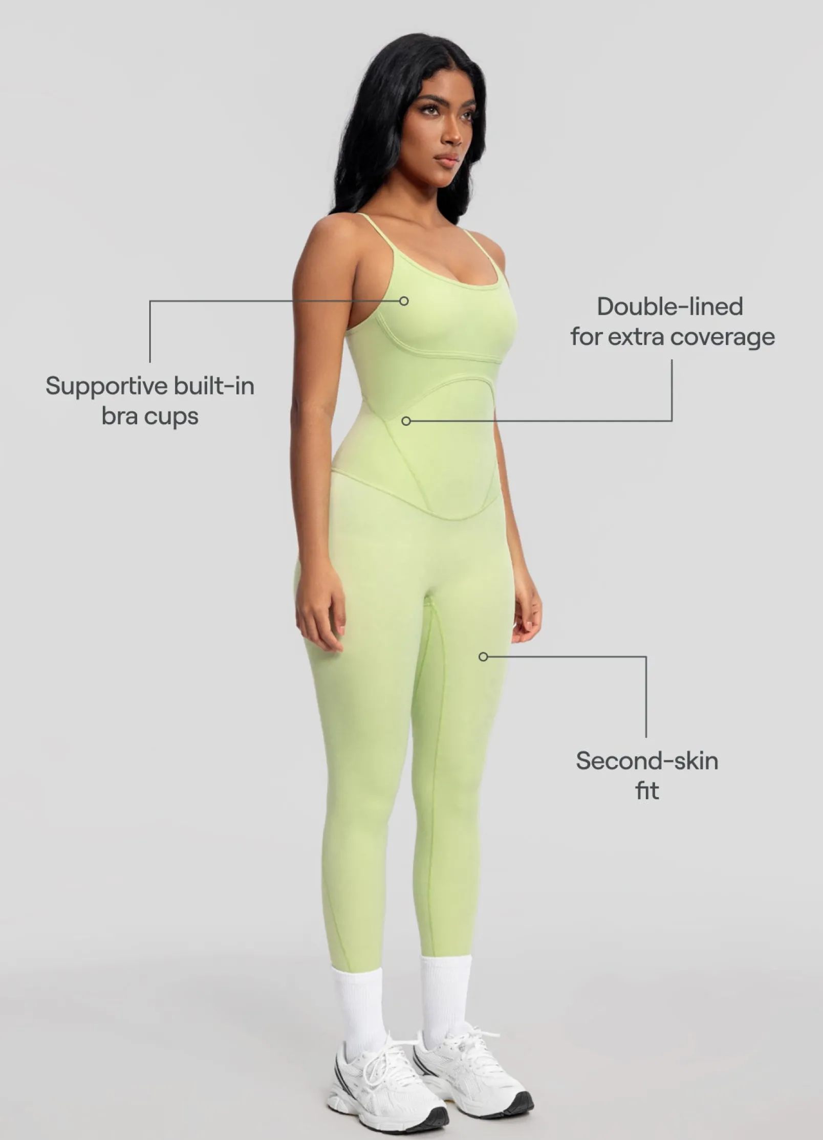 Kreuzrücken-Bodysuit
