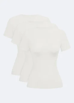 Kurzarmshirt mit Rundhalsausschnitt – 3er-Pack