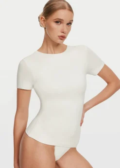Kurzarmshirt mit Rundhalsausschnitt