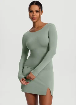 Langarmshirt mit offenem Rücken