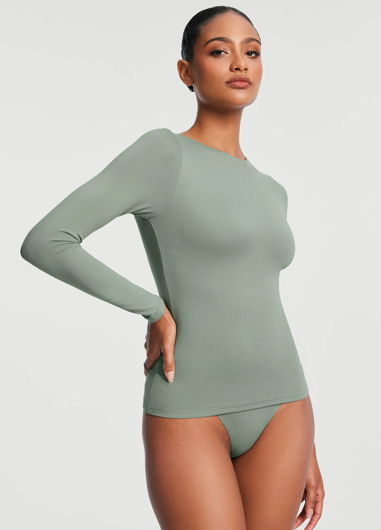 Langarmshirt mit Rundhalsausschnitt