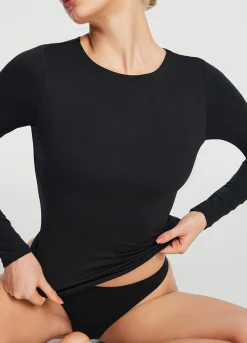 Langarmshirt mit Rundhalsausschnitt